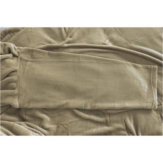 Koc narzuta BINGIE 150x180 miodowy z rękawami TV