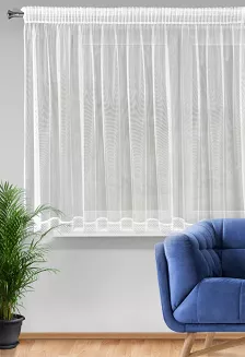 Firana gotowa na taśmie NEL 350x145 Eurofirany biały