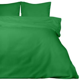 Pościel satyna bawełniana 140x200 jednobarwna zielona