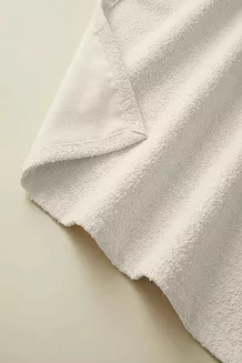Kremowa Zasłona na Przelotkach 140x250 Dreamy Boucle