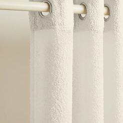 Kremowa Zasłona na Przelotkach 140x250 Dreamy Boucle