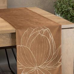 Obrus dekoracyjny BLINK 35x180 Eurofirany brązowy