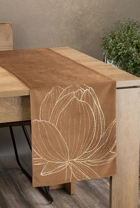 Bieżnik dekoracyjny BLINK-12 35x180 Eurofirany brązowy