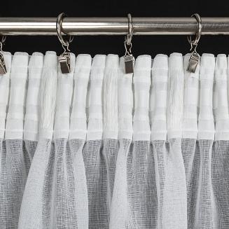 Firana gotowa na taśmie INES 140x250 Eurofirany biały