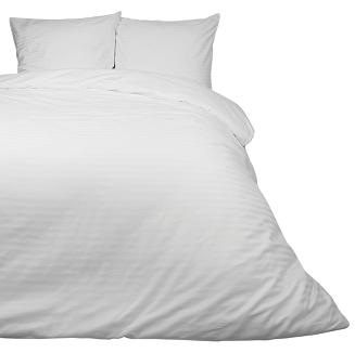 Pościel satyna bawełniana adamaszek 180x200 biała