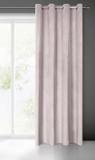 Zasłona gotowa na przelotkach LILI 140x250 Eurofirany pudrowy
