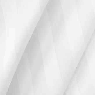 Poszewka satyna bambusowo-bawełniana STRIPE WHITE 50x60 Darymex jednokolorowa biała