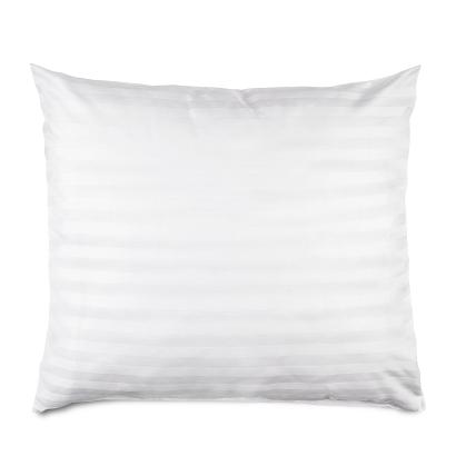 Poszewka satyna bambusowo-bawełniana STRIPE WHITE 50x60 Darymex jednokolorowa biała