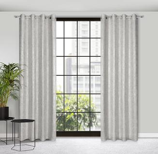 Zasłona gotowa na przelotkach BLANKA 140x250 Eurofirany popielaty