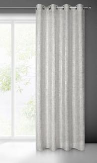 Zasłona gotowa na przelotkach BLANKA 140x250 Eurofirany popielaty