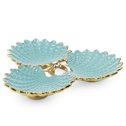 Patera dekoracyjna HIRAL 37x35 Eurofirany jasnoniebieska