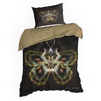 Pościel satynowa EVA 160x200 Eva Minge Eurofirany czarny