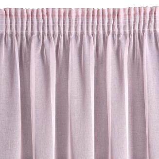 Firana gotowa na taśmie ALMINA 140x270 Eurofirany różowy