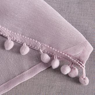 Firana gotowa na taśmie ALMINA 140x270 Eurofirany różowy