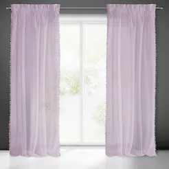 Firana gotowa na taśmie ALMINA 140x270 Eurofirany różowa
