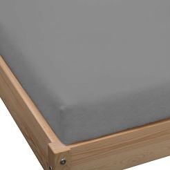 Prześcieradło jersey z gumką 120x200 grafitowy