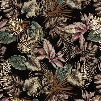 Zasłona gotowa na taśmie MAROKO 140x270 Eurofirany czarny