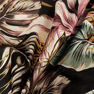 Zasłona gotowa na taśmie MAROKO 140x270 Eurofirany czarny