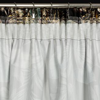 Zasłona gotowa na taśmie MAROKO 140x270 Eurofirany czarny