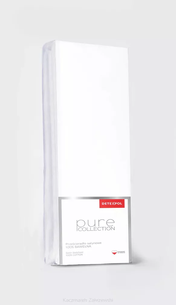 Prześcieradło Satyna Pure Białe 220X200 Zg