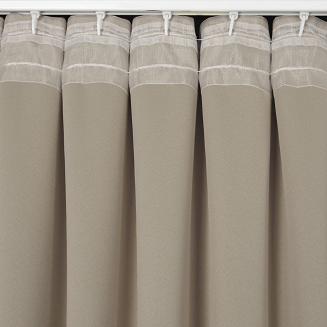 Zasłona gotowa na taśmie MILAN 140x300 Eurofirany cappuccino