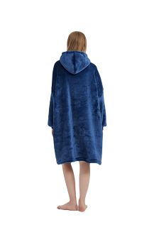 Kocobluza z kapturem Sherpa HOODIE granatowa