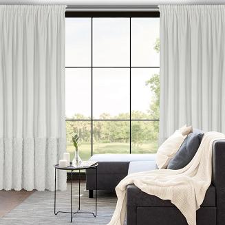 Zasłona gotowa na taśmie MARION 140x270 Eurofirany biały