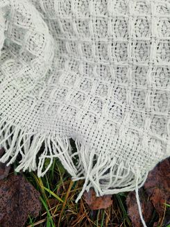 Komplet dekoracyjny narzuta 170x205 + 2x 60x170 gofra ekri