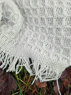 Komplet dekoracyjny narzuta 170x205 + 2x 60x170 gofra ekri