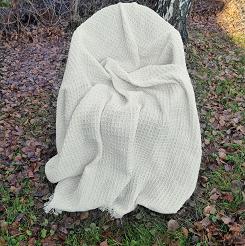 Komplet dekoracyjny narzuta 170x205 + 2x 60x170 gofra ekri