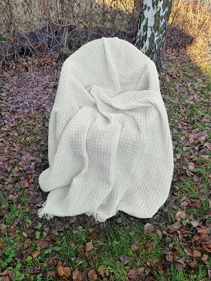 Komplet dekoracyjny narzuta 170x205 + 2x 60x170 gofra ekri