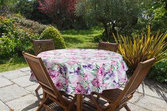 Obrus dekoracyjny GARDEN 150x150 Eurofirany różowy