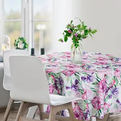 Obrus dekoracyjny GARDEN 150x150 Eurofirany różowy