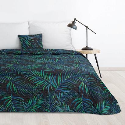 Narzuta dekoracyjna PALMS 200x220 wzór palmowe liście
