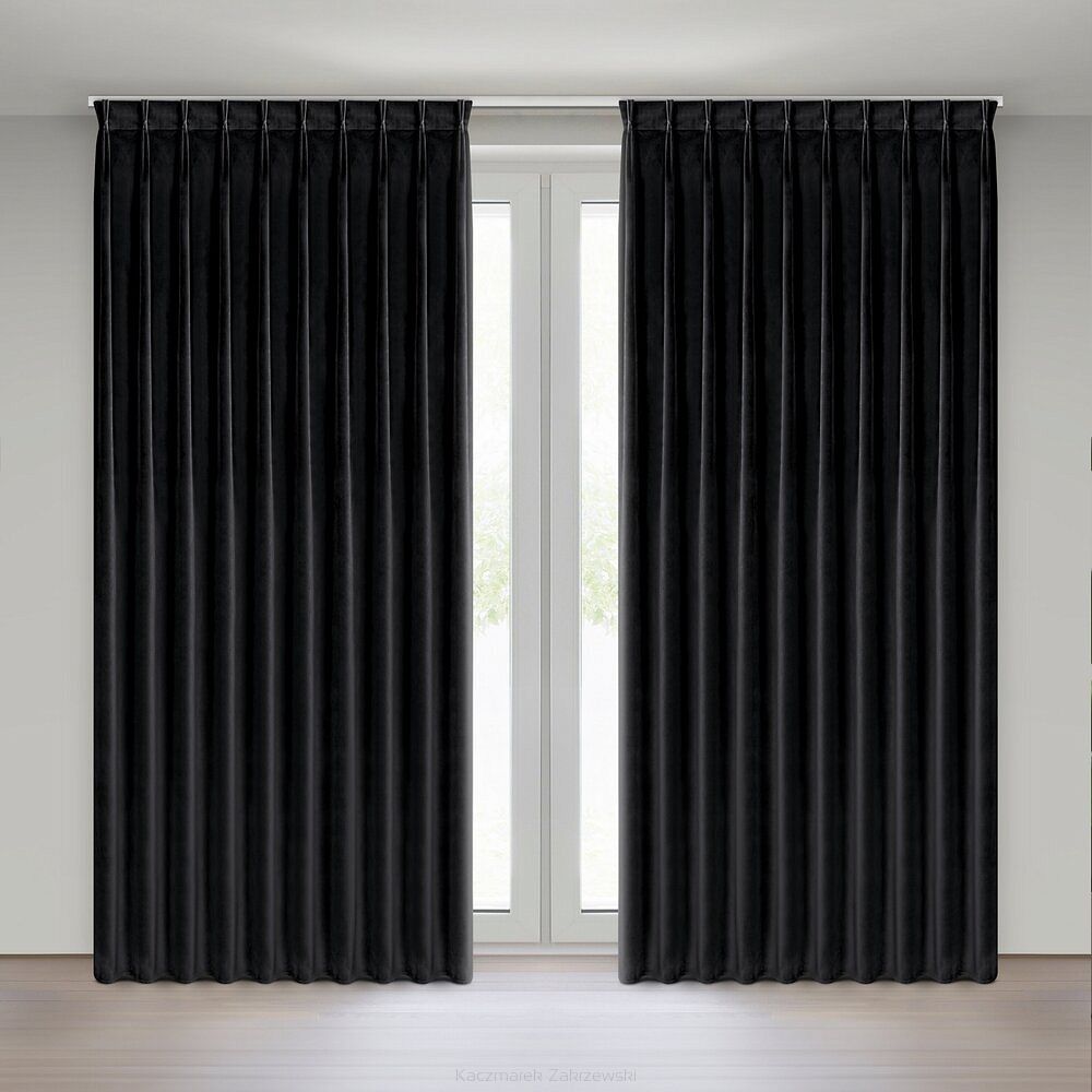 Zasłona gotowa MELANIE 210x270 Eurofirany czarny