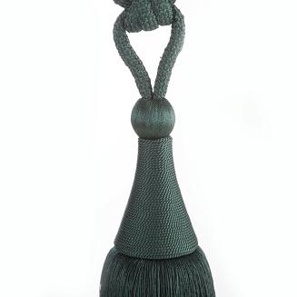 Sznur dekoracyjny do zasłon KAJA ciemnozielony