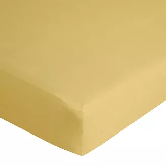 Prześcieradło jersey z gumką  200x220 Design91 musztardowy