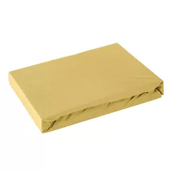 Prześcieradło jersey z gumką  200x220 Design91 musztardowy