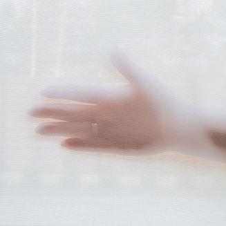 Zasłona gotowa na przelotkach BASIC 145x300 półprzezroczysta biała