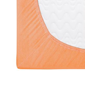 Prześcieradło jersey z gumką 140x200 Darymex morelowe