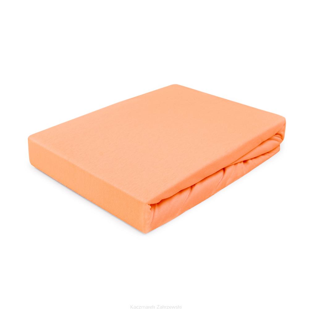 Prześcieradło jersey z gumką 140x200 Darymex morelowe