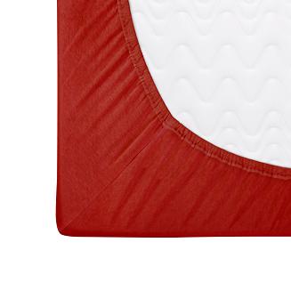 Prześcieradło jersey z gumką 120x200 Darymex czerwone