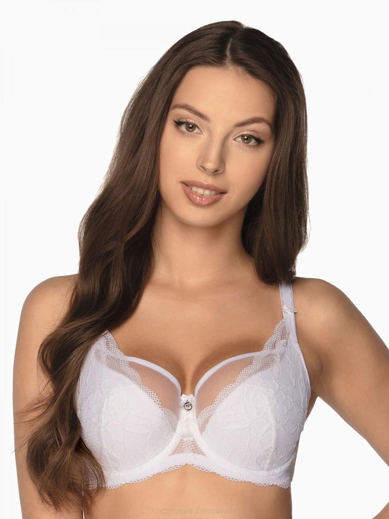 Biustonosz GAIA Semi-Soft Veronika 931 półusztywniany biały
