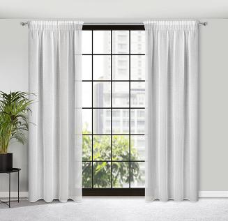 Firana gotowa na taśmie RAIN 140x270 Eurofirany biały