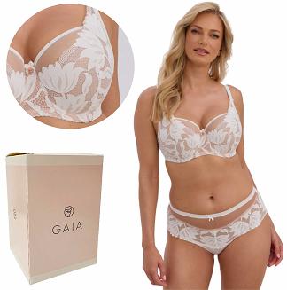 Biustonosz GAIA Semi-soft Keto 1134 półusztywniany ecru mokka