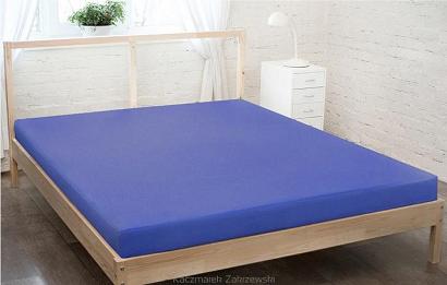 Prześcieradło jersey z gumką 140x200 jasny niebieski