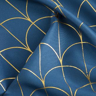 Zasłona gotowa na przelotkach CANDE 140x250 Eurofirany granatowy