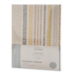 Prześcieradło satynowe z gumką PRINT 160x200 Eurofirany musztardowy