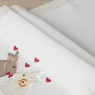 Obrus dekoracyjny DETO 85x85 Eurofirany beżowy