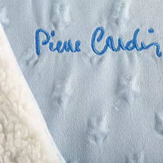 Koc Pierre Cardin BABY4 80x110 Pierre Cardin Eurofirany niebieski biały gwiazdki miś